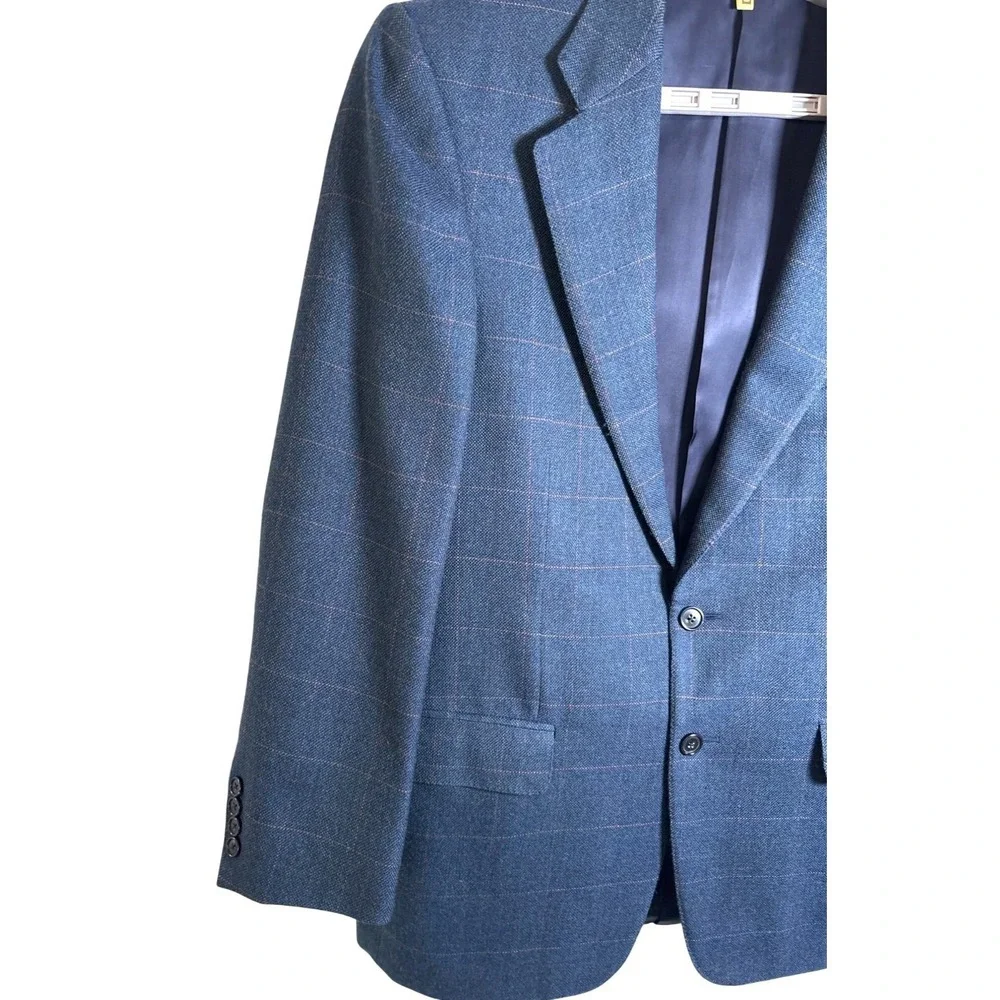 Ermenegildo Zegna Sz 50 Blue Wool Cashmere Taglio Escusivo Blazer‎ Luxury Jacket